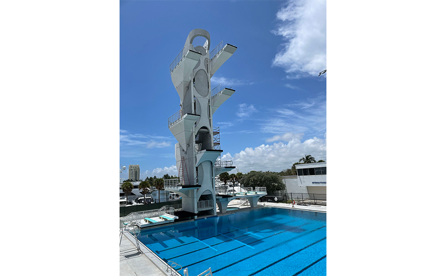 Precast Concrete 27M Dive Tower - Gate Precast 11